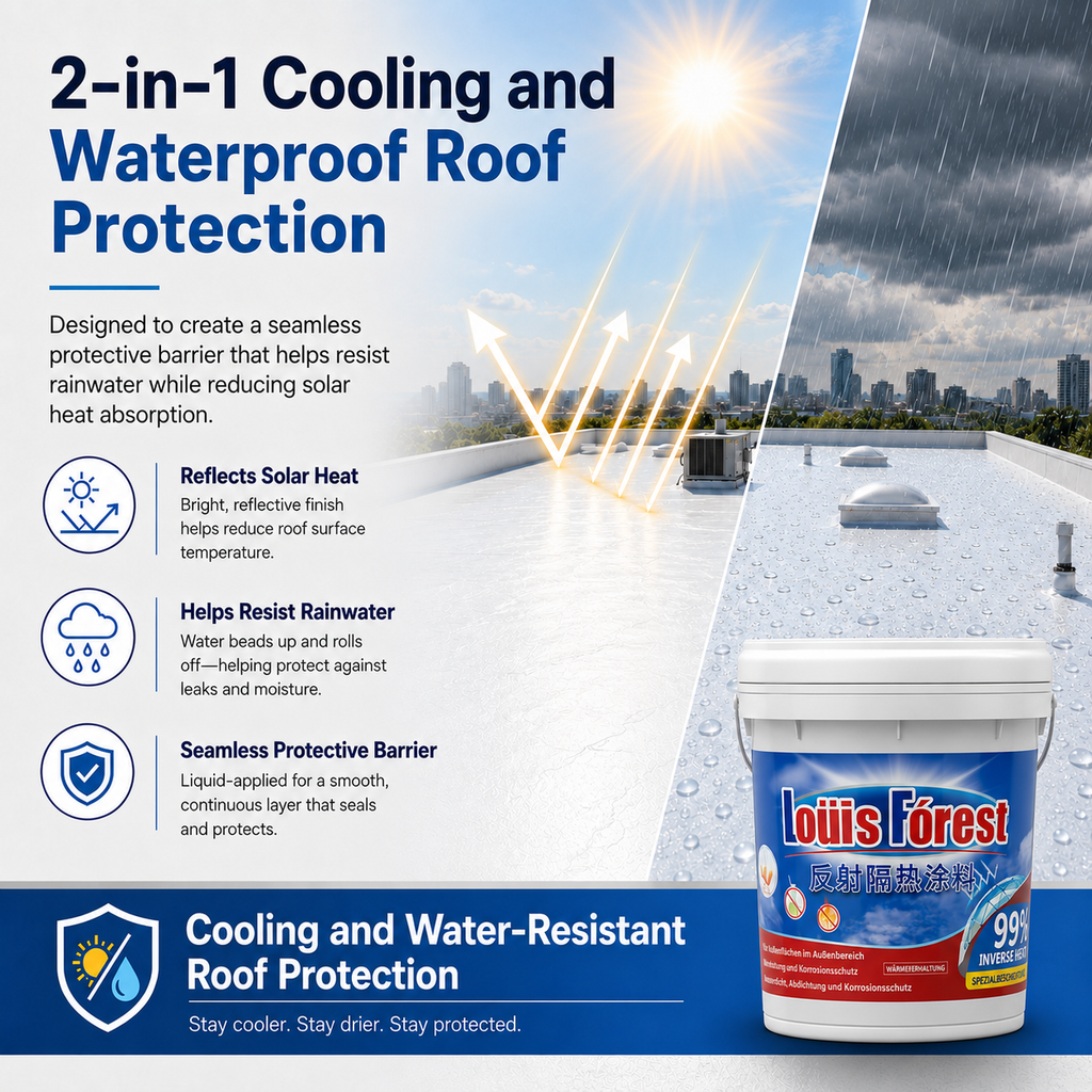 Cool Your Roof. Protect It from Rain. Reduce Summer Heat.