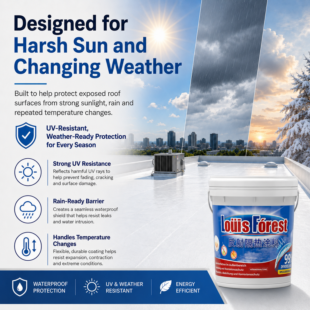 Cool Your Roof. Protect It from Rain. Reduce Summer Heat.