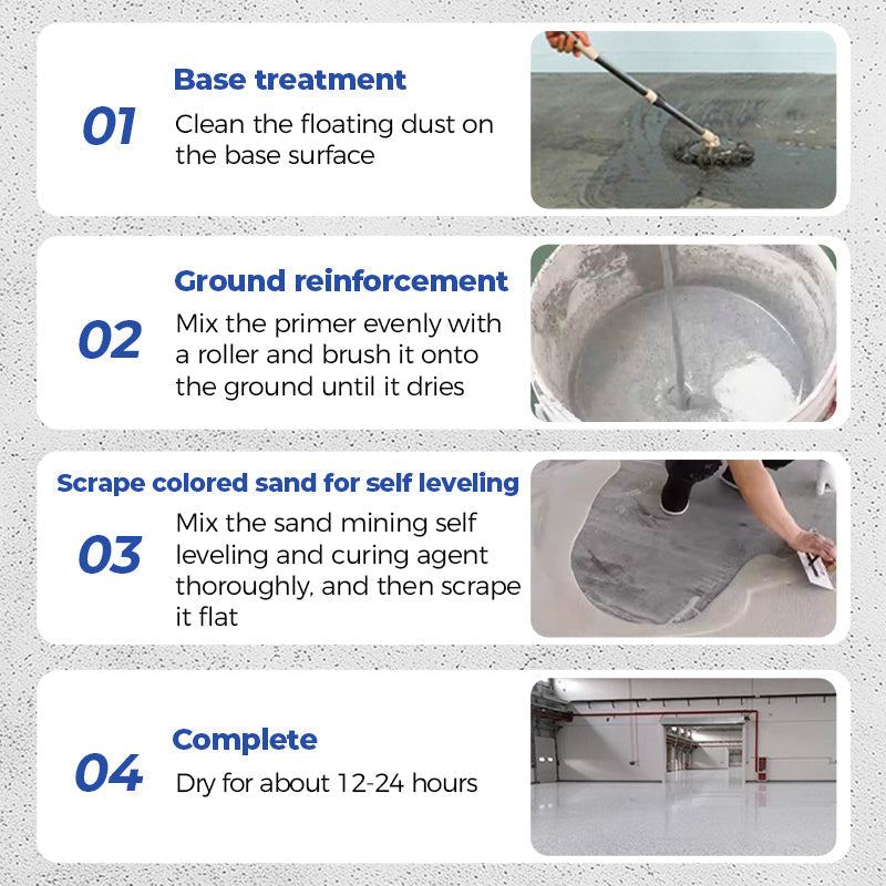 High-Gloss Marble Finish Epoxy Floor Coating